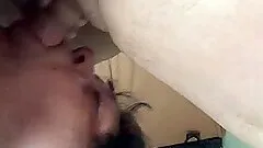 Amateur bitch sucks her hubby's dick in homemade clip