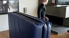 A private workout turns into a hardcore fuck session