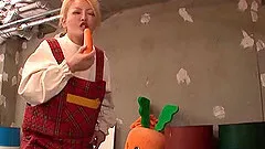 Japanese mom wearing a costume has sex with her co-worker