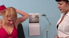 Blonde babe Nikki Blaze gets pierced pussy fucked by doctor in uniform