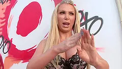 Gaping blonde gets dirty after deep anal drilling on close up