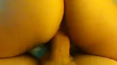 Hussy with nice butt rides her BF's dick in homemade POV