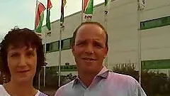 Kinky mature lady blows and gets fucked outdoors in homemade POV