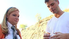 Hardcore reality sex scene with blond college girl Amber Jenson