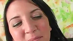 Naughty babes with natural tits are drilled by big black cock in FFM action