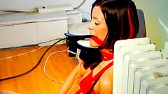 Hardcore bondage fetish solo clip with hot brunette Amy Lee