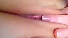 Hardcore homemade solo with a girl fingering her shaved pussy