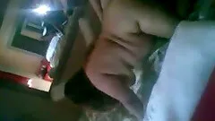 Homemade sex tape with a salacious obese brunette bitch