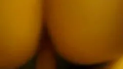 Homemade close up video of a guy smearing his GF's cunt with cum