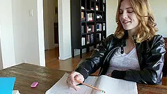 Kasey Chase takes big dick in her pussy in office story fucking