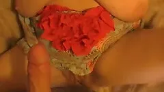 Busty amateur mom blows, toys her cunt and gets fucked