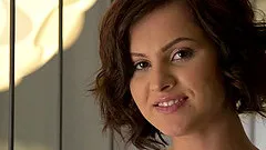 Sexy lesbian babes get naked and finger fuck each other's tight pussies