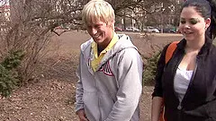 A flexible babe with big tits bends into positions while fucking