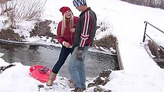 Mia Angelo gets blond cunt fucked and takes facial cumshot