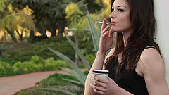 Naughty outdoor banging with a nasty horny porn couple