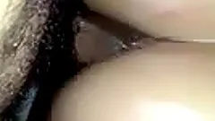 A dude drills his wife's bumhole doggy style in homemade POV