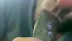 Lewd bitch sucks a wang in close up homemade video