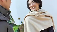 Incredible Japanese MILF having her hairy pussy smashed with vibrator before getting nailed missionary