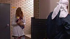 Seductive babe in lingerie getting her pussy drilled with vibrator before getting hammered hardcore