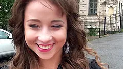 POV car fucking shows Taissia's hardcore delight for delectable hood