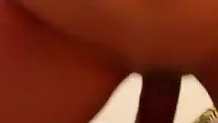 Close up video of an amateur girl getting her shaved pussy pounded