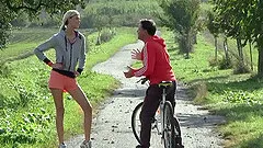 Seductive teen in a sexy short submits to a tempting sporty hardcore screw