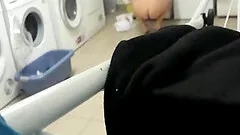 Nude girl gets caught on a hidden cam in the laundry