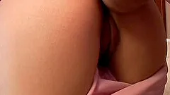 Japanese girl sucks a cock and gets her hairy pussy banged