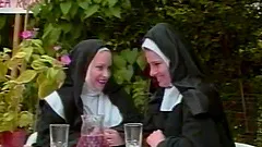 Nasty nun gets her butt spanked in a parody sex video