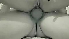 Homemade clip of a couple banging in the reverse cowgirl pose