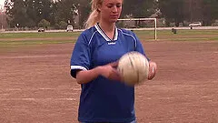 Cute blonde Victoria White enjoys multiposition sex in the locker room