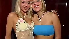 Two amazing blondes lick, finger and toy each other's holes