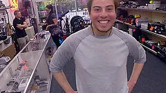 Handsome gay guy with a hot body enjoying a hardcore threesome