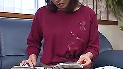 Japanese hot ass mature chick gets hairy pussy a hardcore fingering