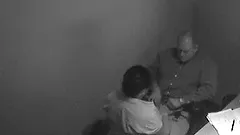 Naughty and horny couple fuck hardcore caught in security camera
