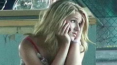 Blonde porn hottie Dixie Belle gets nailed in car fucking