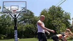 Christian XXX lets blonde mistress Aline smash his ass with a toy