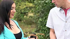 Mini-Skirt Clad Porn Star With Petite Tits Enjoying A Hardcore Doggy Style Fuck