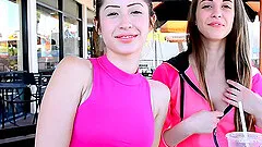 Wild Amateur Teens Flashing Their Tits While Hanging Outdoors