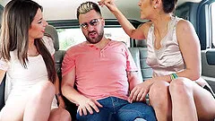 Sexy brunette Samia Duarte has sex with a stranger in a car