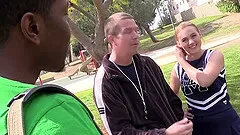 Sizzling Girl Sucking A Stranger's Big Black Cock In Her Living Room