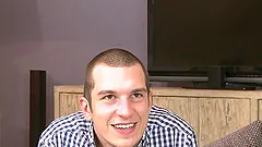 Muscular Gay Stud Shows His Abs, Gives Head and Fucks