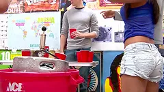 Two Fun College Girls Have a Threesome in Their Dorm