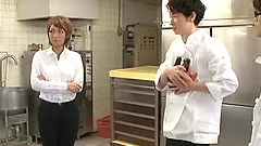Japanese Couple Fucks in Public While Still at Work