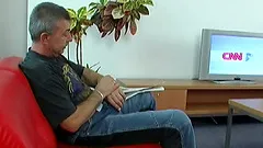 Busty blonde gets fucked doggy style in hardcore sex video