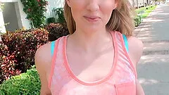 Mouthwatering Riley Reynolds Gets Car Fucked In A POV Video