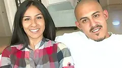 Cute amateur teen girlfriend enjoys a facial cumshot