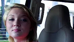 Dakota Skye rides a big cock in the backseat of a car