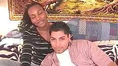 Hot interracial sex featuring bootylicious ebony brunette