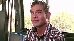 Gorgeous Gay Gives A Hot Head And Gets Nailed On The City Bus